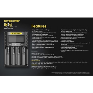 Nitecore UMS4 - Incarcator USB-C 4 Sloturi cu LCD - Img 13