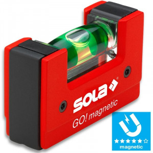 Nivela magnetica compacta GO! magnetic 6.8cm, SOLA - Img 2
