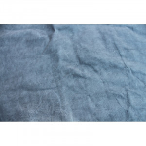 O51 Piele vegetala tabacita cu crom, culoare albastru cu grosimea de 1.1-1.4 mm - Img 2