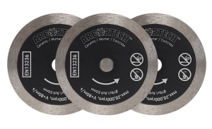Pachet 3 discuri diamantate 75 mm x 1,5 mm pentru mini polizor MG1000, Arbortech