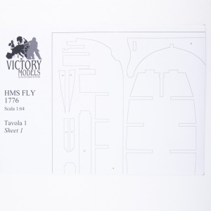 Planuri contructie navomodel Victory Models, goeleta HMS Fly, Scara 1:64, Lungime: 800mm, Amati Italia - Img 5