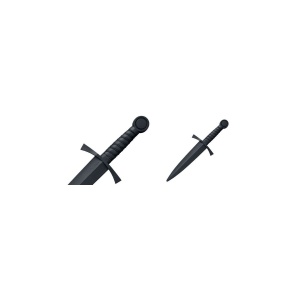 Pumnal de antrenament Cold Steel Medieval Training Dagger CS-92RDAG, Santoprene, pentru tehnici HEMA si arte martiale - Img 2