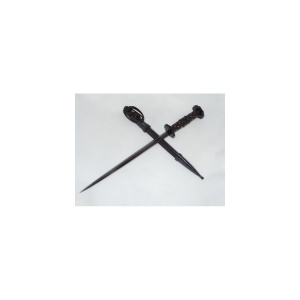 Pumnal medieval Cold Steel Rondel Dagger CS-88HRDL, lama din otel carbon 1060, maner din lemn de trandafir, teaca din piele - Img 2