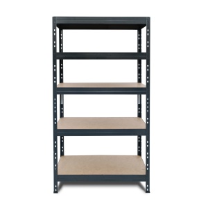 Raft metalic depozitare 180 x 90 x 40 cm, antracit,5 polite, 175 kg/polita - Img 2