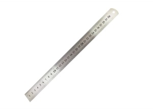 Rigla inox gradata 300x13mm