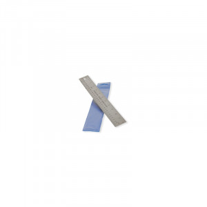 Rigla inox pentru pielarie cu talpa de pluta, 30cm, Tandy Leather - Img 2