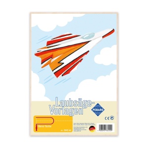 Sablon din lemn, "Jet", pentru traforaj, dimensiunea A4, Pebaro