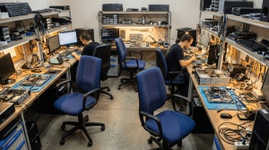 Scaun profesional 1380 Antistatic ESD, sincron, poliuretan - Img 4