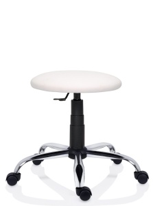 Scaun profesional Labor baza CR, taburet rotativ tapitat