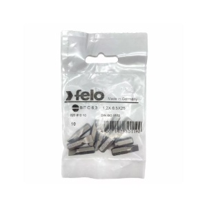 Set 10 biti Felo, seria Industrial profil Drept, C6.3, 6.5x1.2mm, 25mm - Img 1