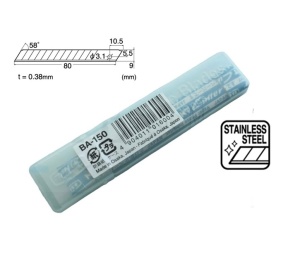 Set 10 lame cutter din INOX 9 mm, Nt Cutter