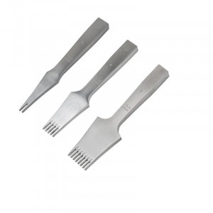 Set 3 dalti pielarie tip frantuzesc normale WUTA de 3mm - Img 2