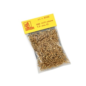 Set 50 suruburi din alama pt lemn pentru modelism, 5mm, Amati - Img 4