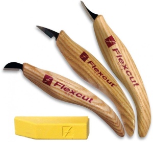 Set cutite de finisare pentru sculptura KN400E, Flexcut