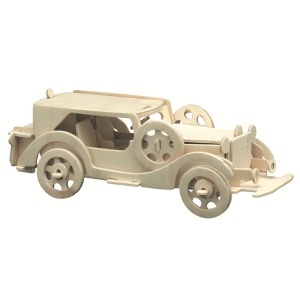 Set de constructie din lemn „Oldtimer I” debitat cu laser Pebaro