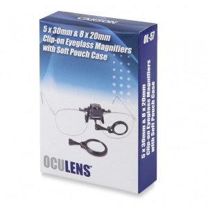 Set lupe cu clips pentru ochelari OcuLens, putere 5x/8x - Carson - Img 6