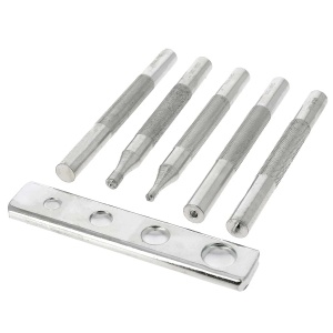 Set scule montaj capse si nituri DELUXE pentru pielarie si marochinarie - Tandy Leather - Img 3