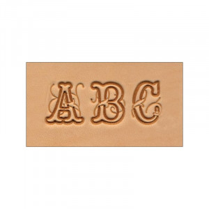 Set stante embosare piele ALFABET litere mari de 19mm. - Img 2