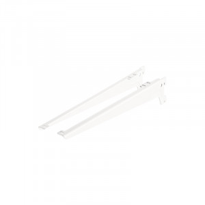 Set suporti raft pe sina Dolle Angle Brackets 380mm, alb, 2 piese - Img 2