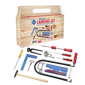 Set traforaj pentru decupat: masina de decupat, masa de taiat, set complet de scule, Pebaro