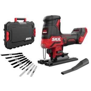 SKIL 3440 JA, Fierastrau pendular compact Brushless cu acumulator (doar corpul) SW1E3440JA, 800-3500 cpm, + geanta si accesorii - Img 1