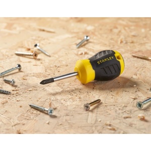 Stanley STHT16154-0, surubelnita Stubby scurta Cushion Grip cu varful cruce PH1 si lungimea tijei de 45mm, PH1x45 - Img 7