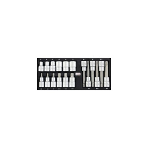 Trusă chei cu profil XZN și tubulare WGB 1/2", 18 piese, crom-vanadiu, Ius Brasov