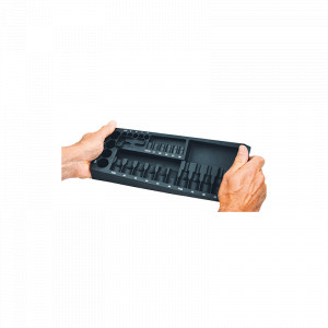 Trusa tubulare si biti, 36 de piese pentru dimensiuni în inch, 1/4" si 1/2", Proxxon 23114 - Img 3