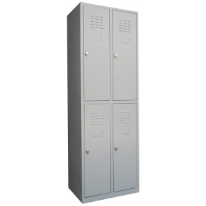 Vestiar metalic cusetat 2x2 cusete "MAXI",600x450x1800 mm - Img 1
