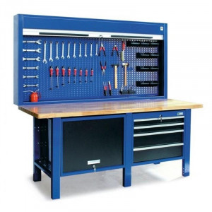 2000-16 Banc de lucru 2000 mm cu blat din lemn de fag multistrat - Img 2