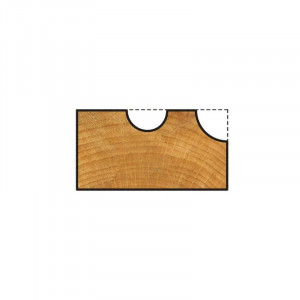 3967000 Freza semirotunda pentru lemn,diametru taiere ˜ 12,7 mm, Wolfcraft - Img 3