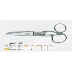 912518 Foarfeca pentru croitorie 18 cm, Eco, Kretzer - Img 3