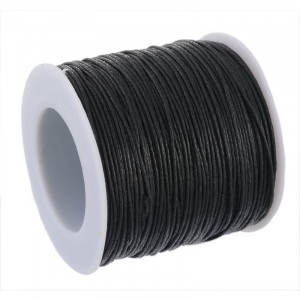 Ata 1mm neagra semicerata pentru cusut piele manual sau la masina. - Img 2