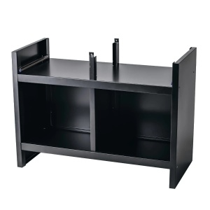 Banc de lucru 1200 x 600 x 830 mm , blat din lemn, gri inchis, 2 sertare + 1 usa,MSS - Img 4