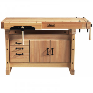 Banc de lucru pentru tamplarie PROFI Elite 1500 + dulap SM03 SJOBERGS - Img 1