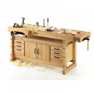 Banc de lucru pentru tamplarie PROFI SCANDI PLUS 1425 + dulap SM03 SJOBERGS - Img 9