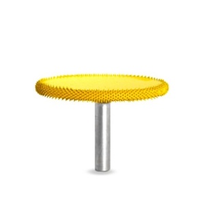 Biax sculptura lemn SABURR - Cap forma disc 1" X 1/4" - Img 3