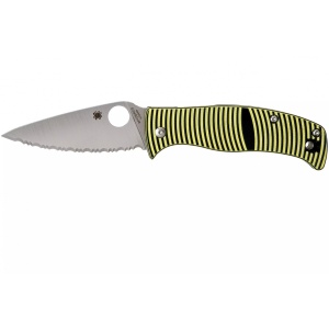 Briceag Caribbean™ G-10 Negru/Galben Leaf, Spyderco - Img 3