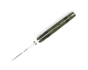 Briceag de vanatoare Buck Pursuit Large 0659GRS-B, otel 420HC, maner Versaflex verde, Lockback - Img 6