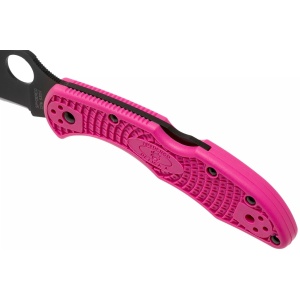 Briceag Delica® 4 FRN roz lama neagra, Spyderco - Img 6