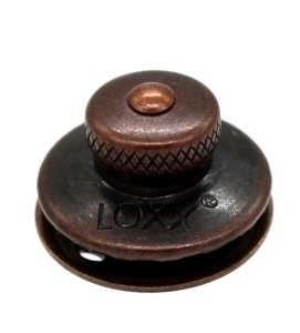 Buton superior cap mic cupru antichizat pentru sisteme de fixare LOXX