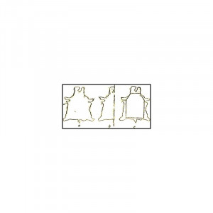 Canat piele de BIVOL tabacita vegetal 3-4mm grosime. - Img 4