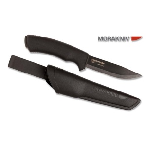 Cutit Bushcraft BlackBlade (C) Outdoor si Supravietuire, lama Otel Carbon C100S cu acoperire DLC , Morakniv - Img 8