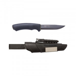 Cutit Bushcraft Survival BlackBlade (C) cu lama otel carbon C100S cu acoperire DLC , Morakniv - Img 2