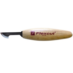 Cutit cu lama curbata si muchie radiala pentru sculptura KN37, Flexcut