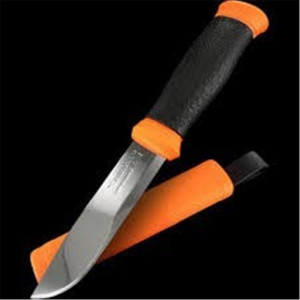 Cutit Mora 2000 Orange (S) outdoor si vanatoare, lama inox 12C27, maner cauciucat - Img 5