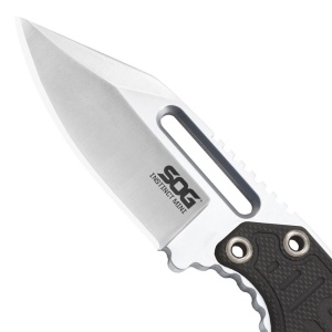 Cutit neck knife SOG Instinct Mini G10 Satin, otel 5Cr15MoV, lama Drop Point 48 mm - Img 12