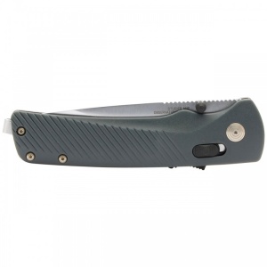 Cutit pliabil SOG Flash AT Satin Urban Gray 11-18-11-41, lama Drop Point CRYO D2, deschidere asistata, AT-XR Lock, maner GRN Urban Gray, EDC Premium - Img 6