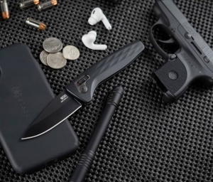 Cutit pliabil SOG One-Zero AU Black Chrome 15-73-01-57, lama Cryo CPM S35VN, XR Lock, maner din aluminiu, EDC Premium Made for Performance - Img 10