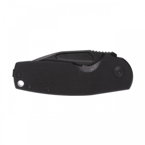 Cutit pliabil SOG Stout SJ Clip Point Blackout 16-03-02-57, lama Clip Point D2 Black TiNi, Slip Joint, Nail Nick, maner G10 Black, EDC - Img 4